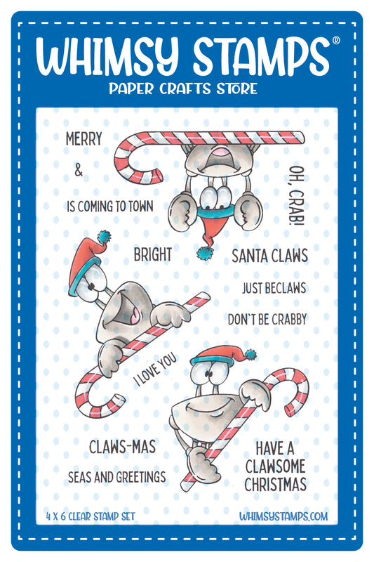 **NEW Santa Claws Clear Stamps - Whimsy Stamps