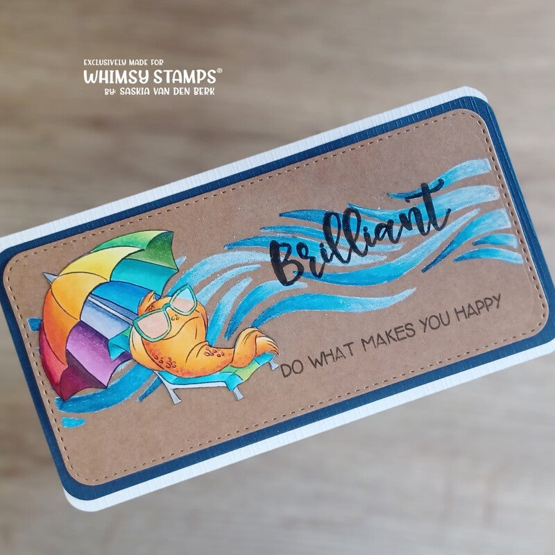 Making Waves Stencil - Whimsy Stamps