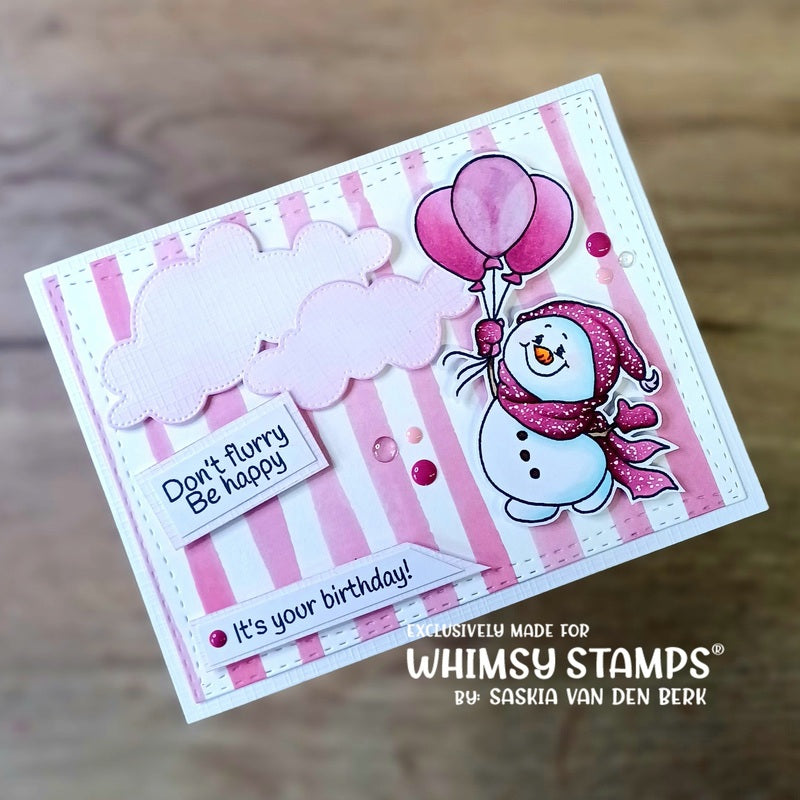 **NEW Birthday Cool Clear Stamps - Whimsy Stamps