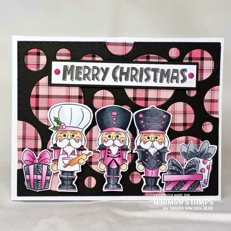 6x6 Paper Pack - Pink Plaids - Whimsy Stamps