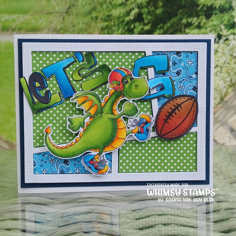 **NEW Let's Play Sports Clear Stamps - Whimsy Stamps