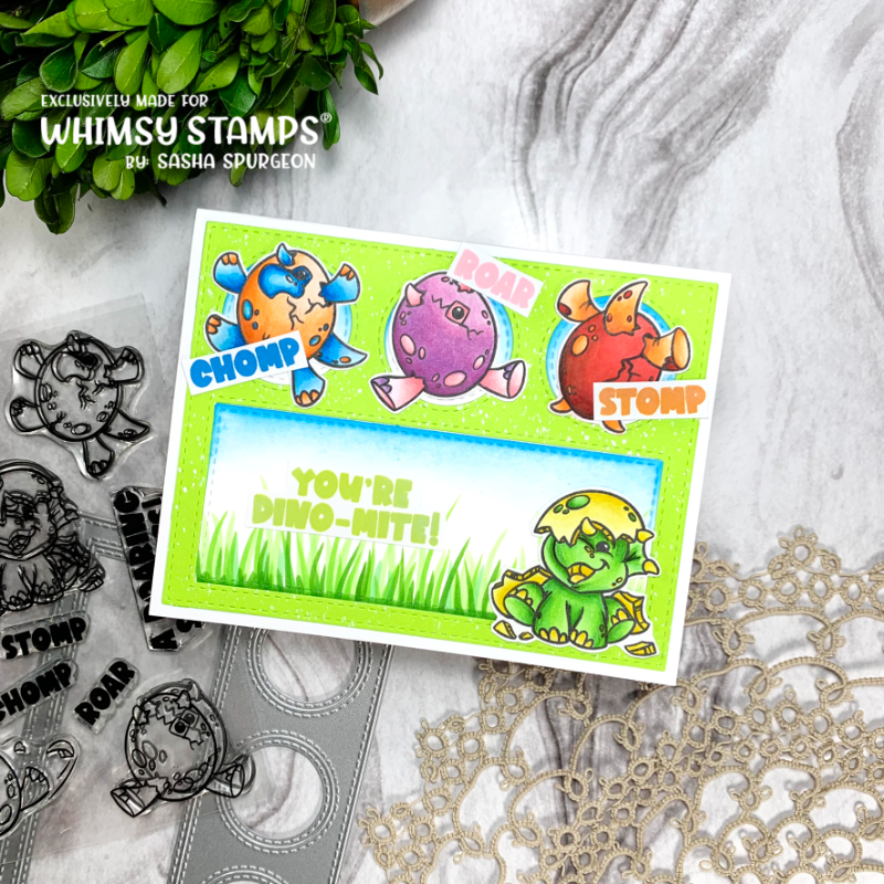 Roar, Stomp, and Chomp Clear Stamps