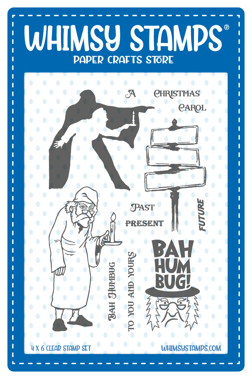 **NEW Scrooge Clear Stamps - Whimsy Stamps