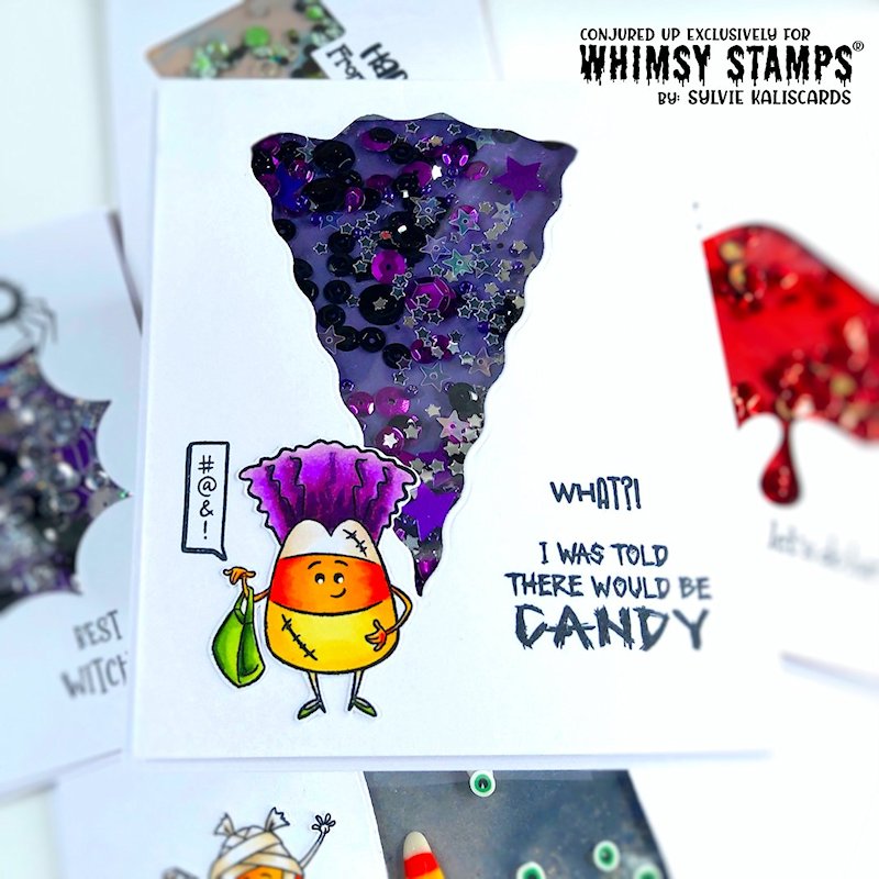 Candy Corn Dress Up Clear Stamps - Whimsy Stamps