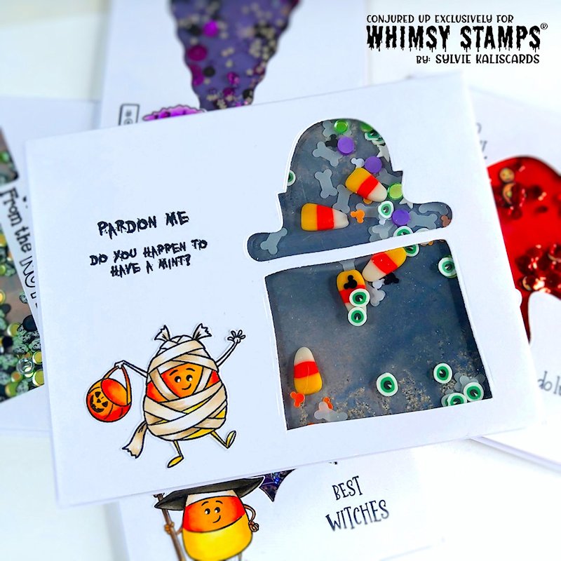 Slimline Decrepit Grave Die Set - Whimsy Stamps