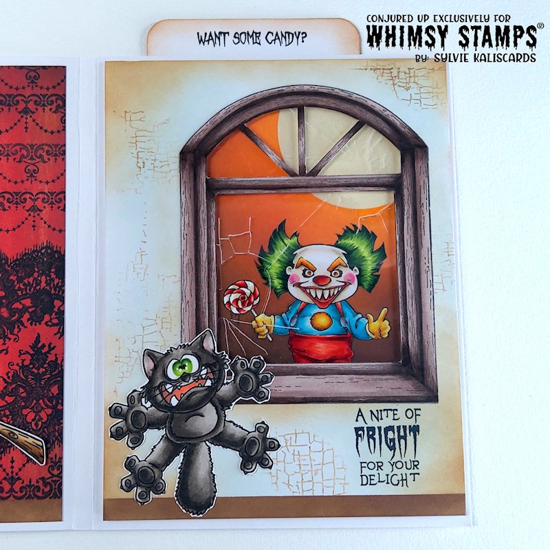 Creepy Clowns Clear Stamps - Whimsy Stamps