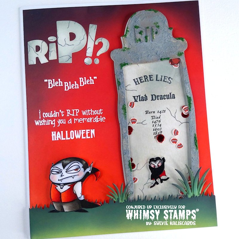 Slimline Decrepit Grave Die Set - Whimsy Stamps