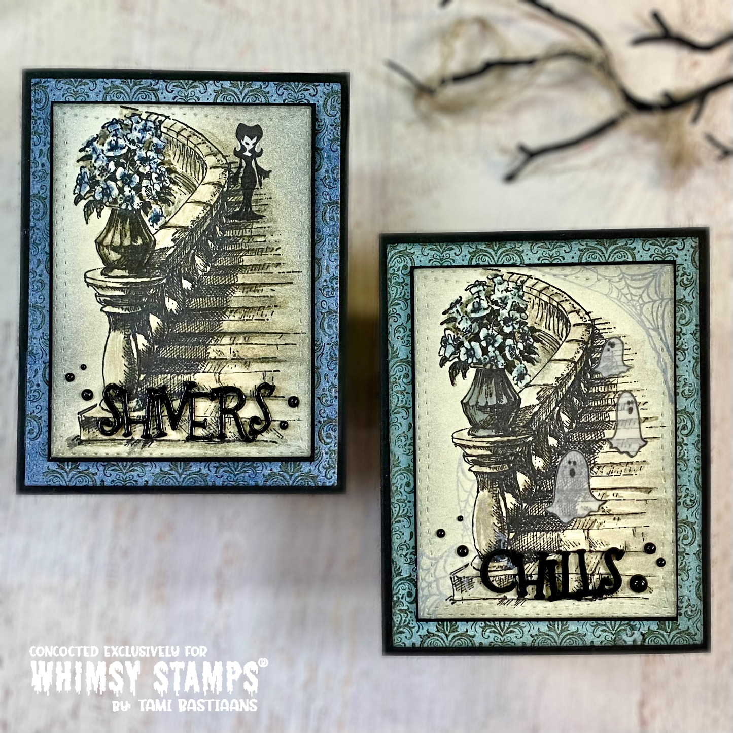 Vintage Wallpaper Rubber Cling Stamp