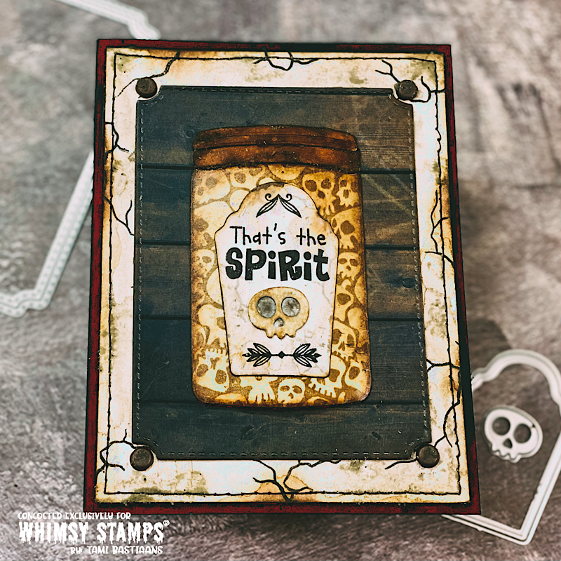 Spirited Sentiments Clear Stamps - Whimsy Stamps