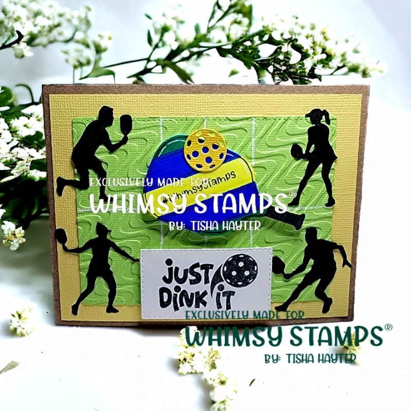 **NEW Pickleball Clear Stamps - Whimsy Stamps