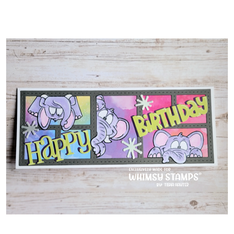 **NEW Elephantastic Clear Stamps - Whimsy Stamps