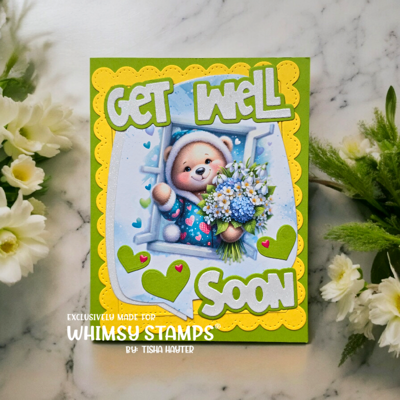 Get Well Soon Word and Shadow Die Set