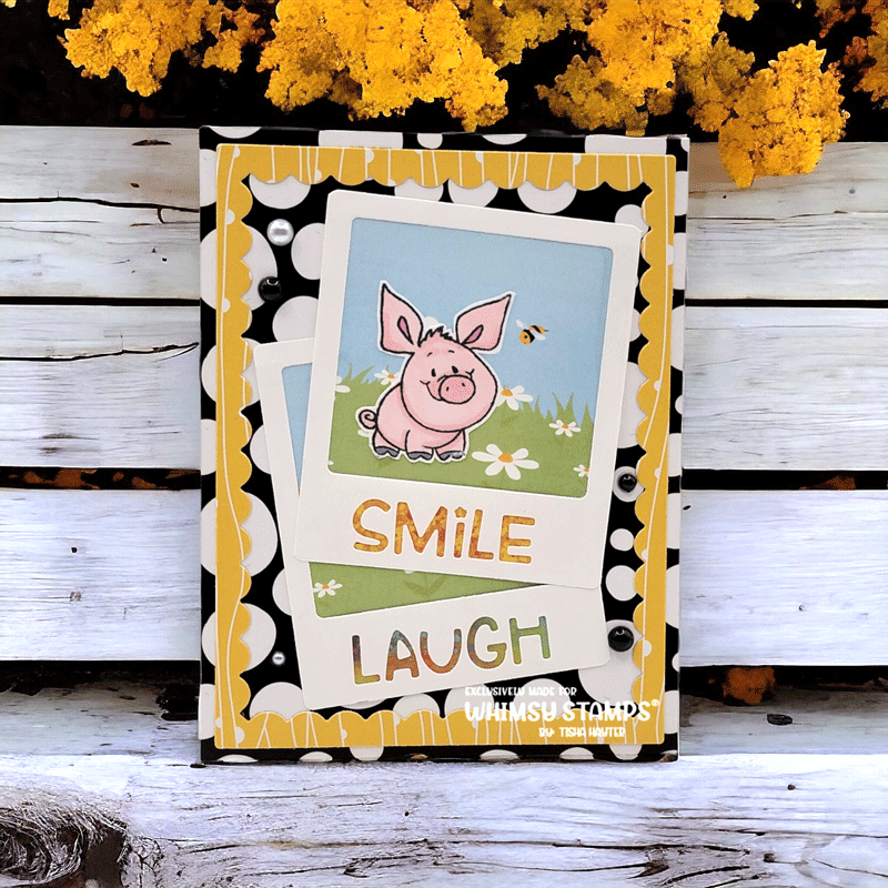 **NEW Piggies Crushed It Clear Stamps - Whimsy Stamps