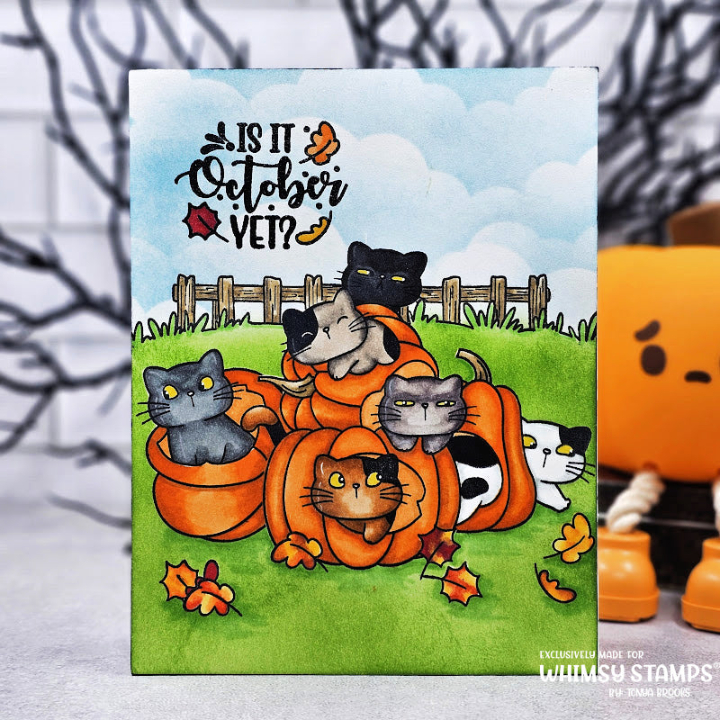 Pumpkin Kitties Clear Stamps