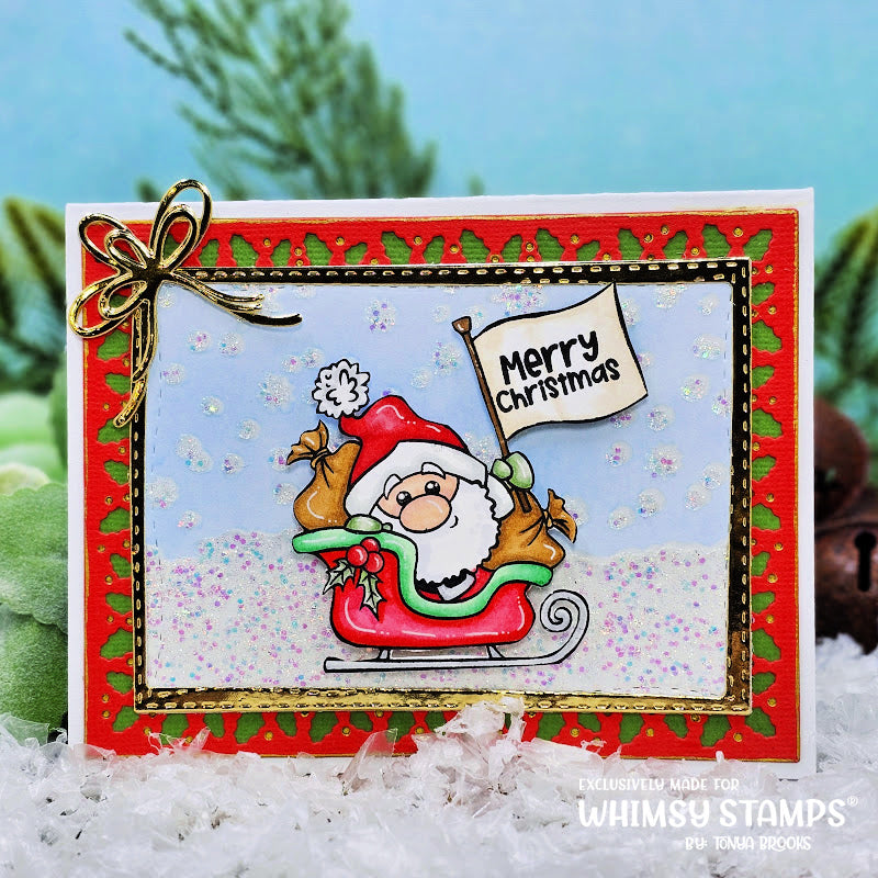 **NEW Santa Comes to Town Clear Stamps