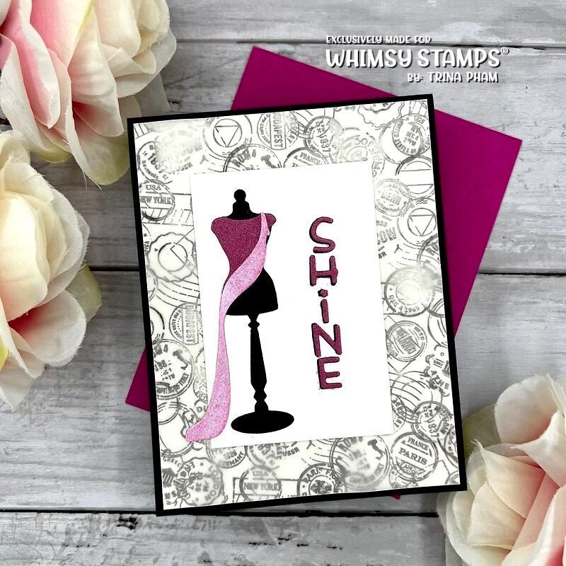 **NEW Fashion Dress Form Die Set - Whimsy Stamps