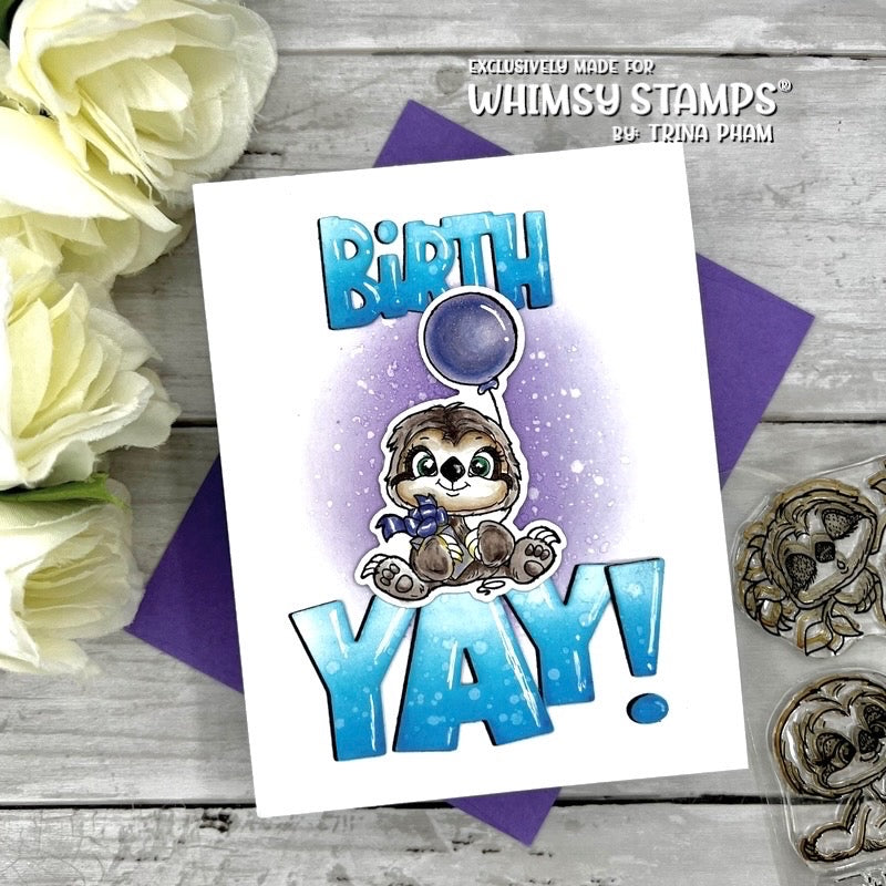 **NEW Sloth Moments Outlines Die Set - Whimsy Stamps