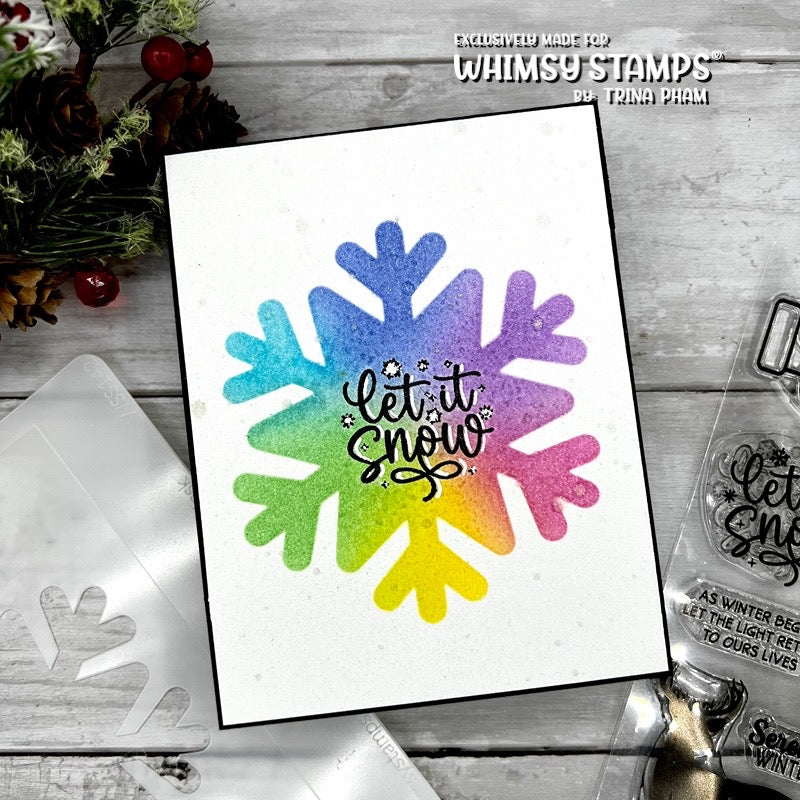 **PREORDER Winter Solstice Clear Stamps - Whimsy Stamps