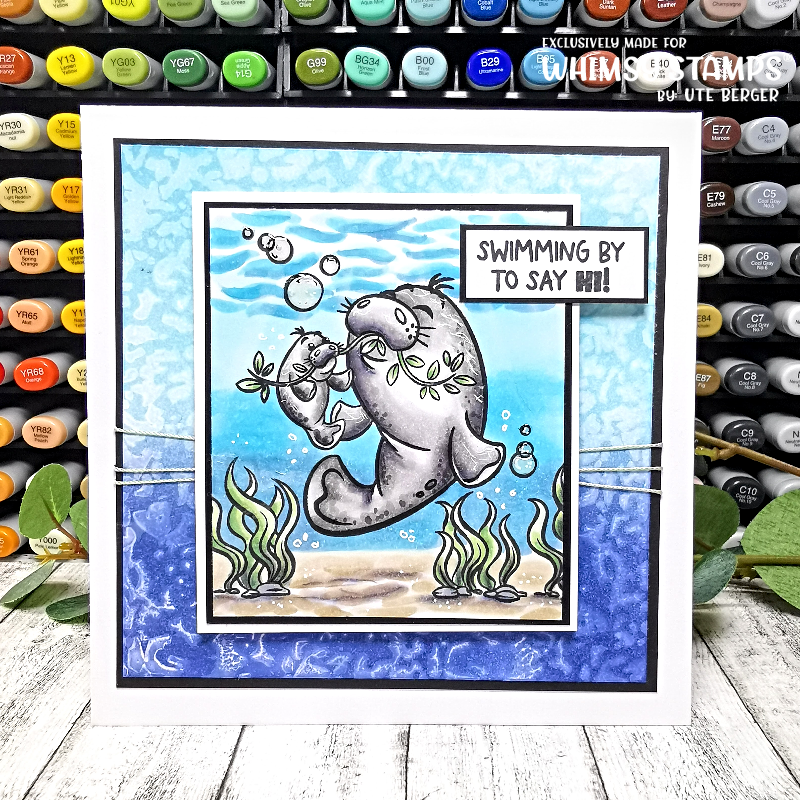 Big Love Manatees Clear Stamps