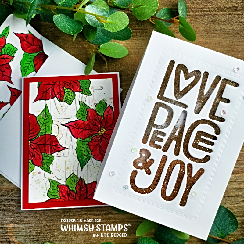 Peace Love Joy Die Set - Whimsy Stamps