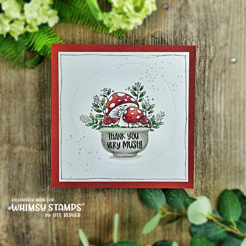 Mushroom in My Heart Clear Stamps - Whimsy Stamps