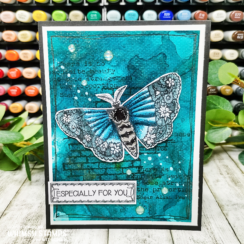 Exquisite Beauty Rubber Cling Stamp