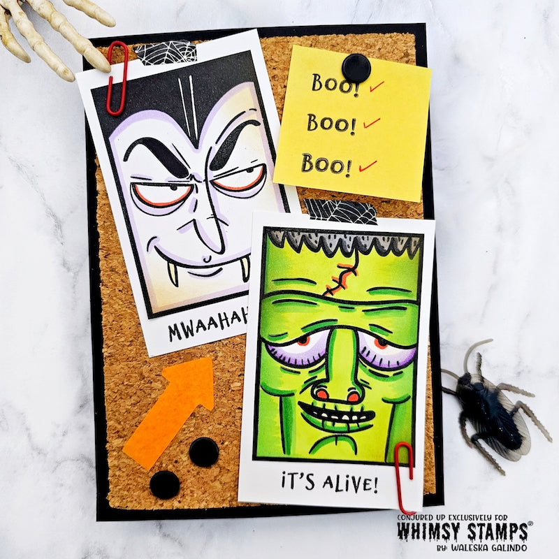 Monster Close Ups Clear Stamps - Whimsy Stamps