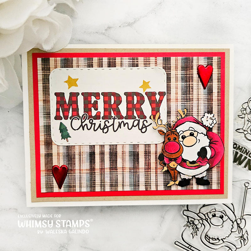 **NEW Santa Comes to Town Clear Stamps