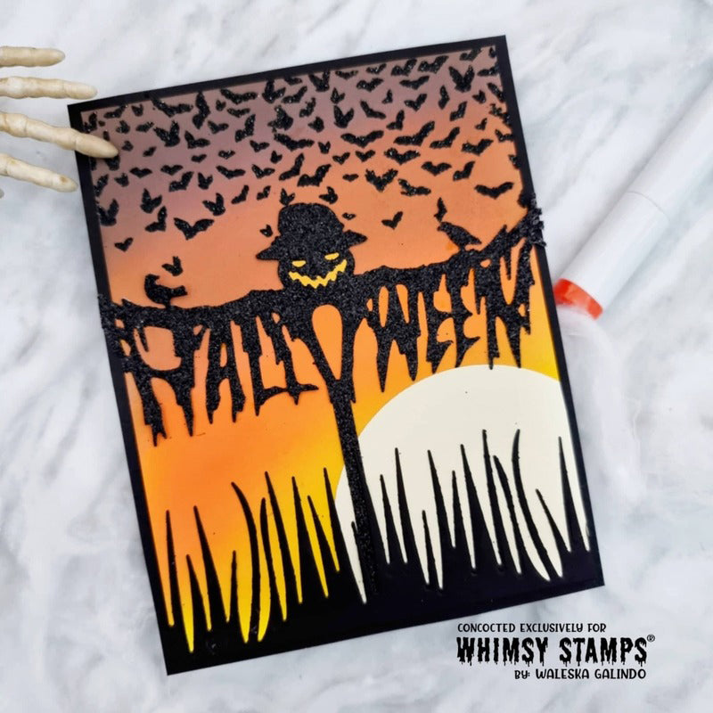 Halloween Creatures Stencil - Whimsy Stamps