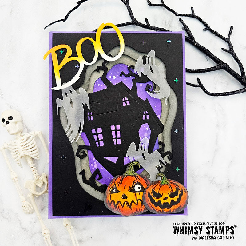 Grumpin Punkins Clear Stamps - Whimsy Stamps