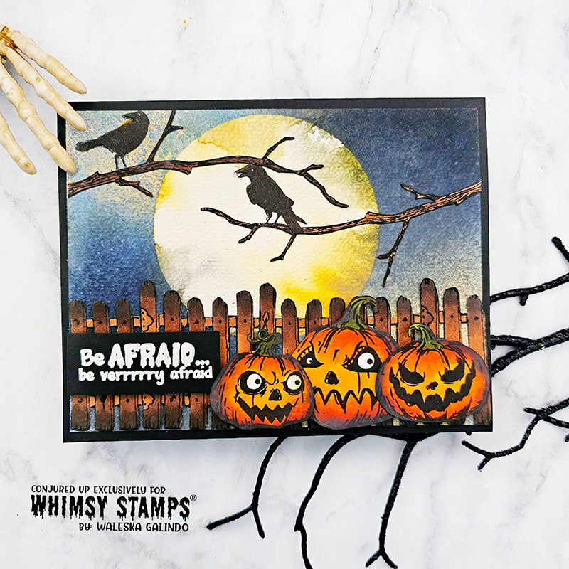 Grumpin Punkins Clear Stamps - Whimsy Stamps