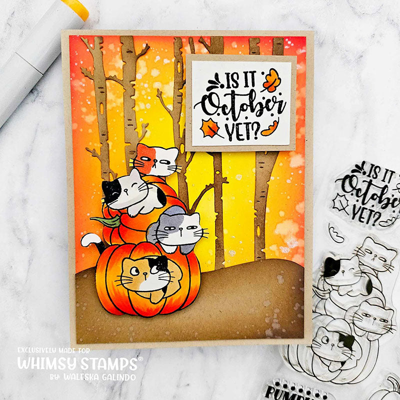 Pumpkin Kitties Clear Stamps