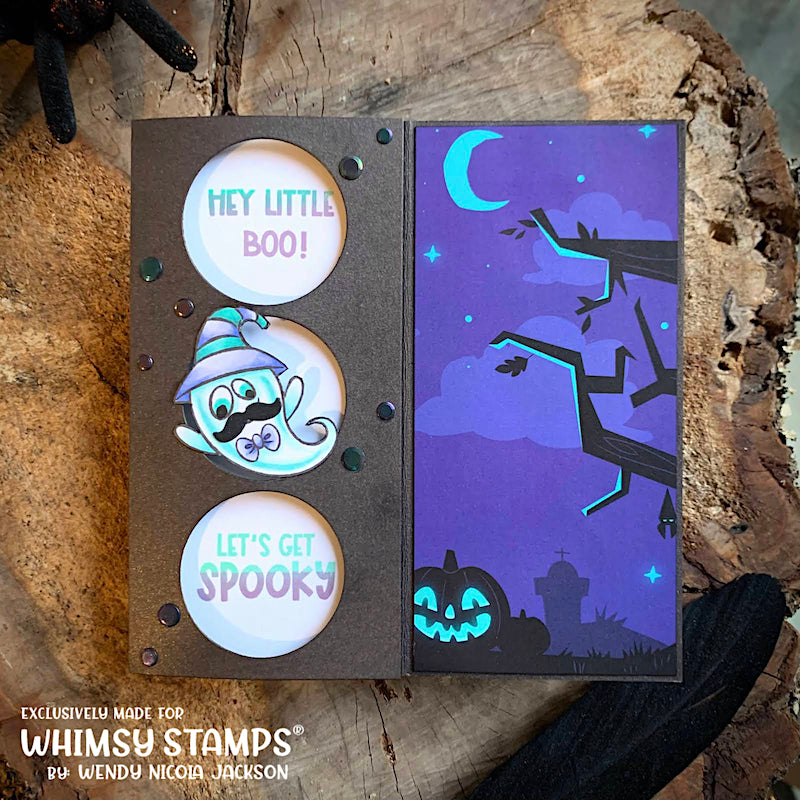 **NEW Boo Ghosts Clear Stamps - Whimsy Stamps