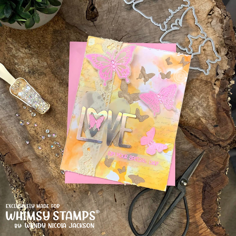 Butterflies Clear Stamps - Whimsy Stamps