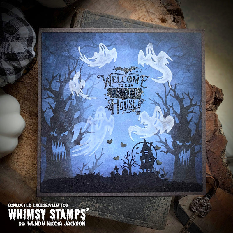 **NEW Home Sweet Haunted Home Clear Stamps - Whimsy Stamps