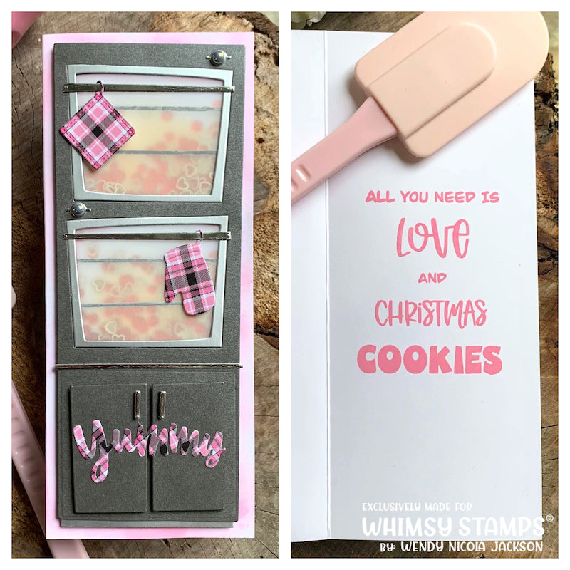 **NEW Love and Christmas Cookies Clear Stamps - Whimsy Stamps