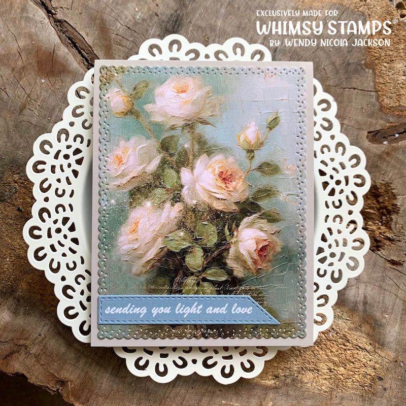 **NEW Quick Card Fronts - A2 Sympathy Bouquet 2 - Whimsy Stamps