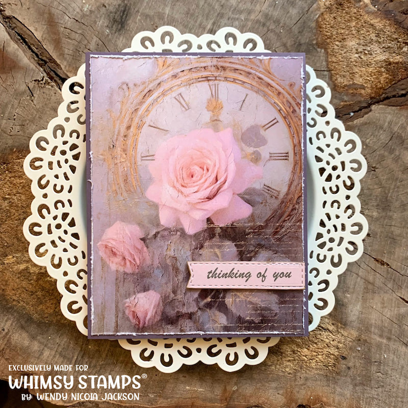 **NEW Quick Card Fronts - A2 Sympathy Bouquet 1 - Whimsy Stamps