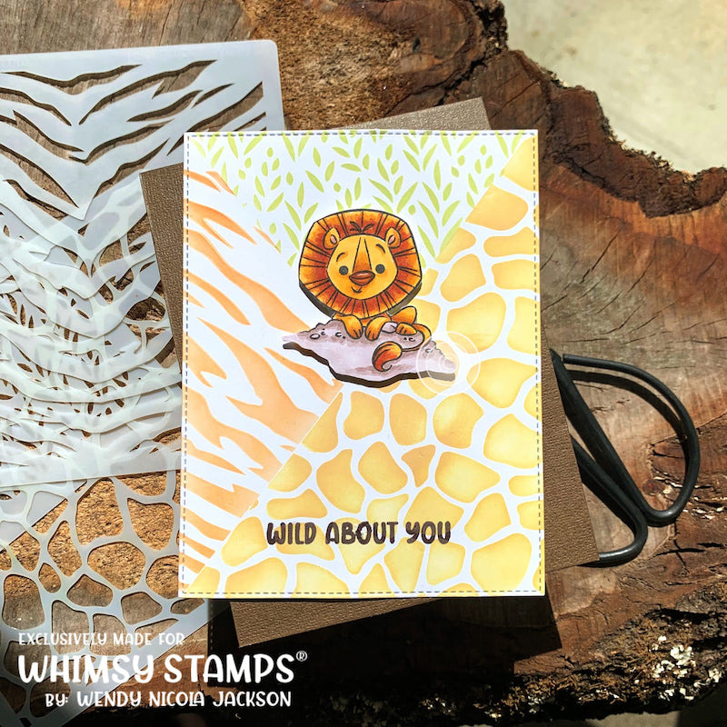 Safari Animals Clear Stamps - Whimsy Stamps