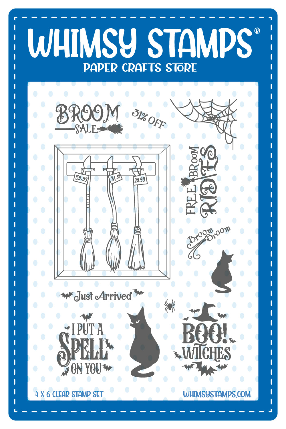 Witch Broom Sale Clear Stamps