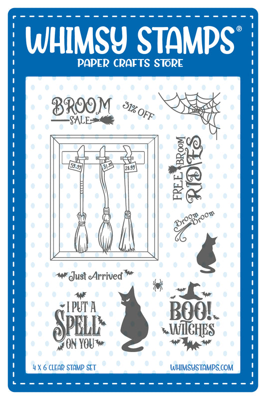 Witch Broom Sale Clear Stamps