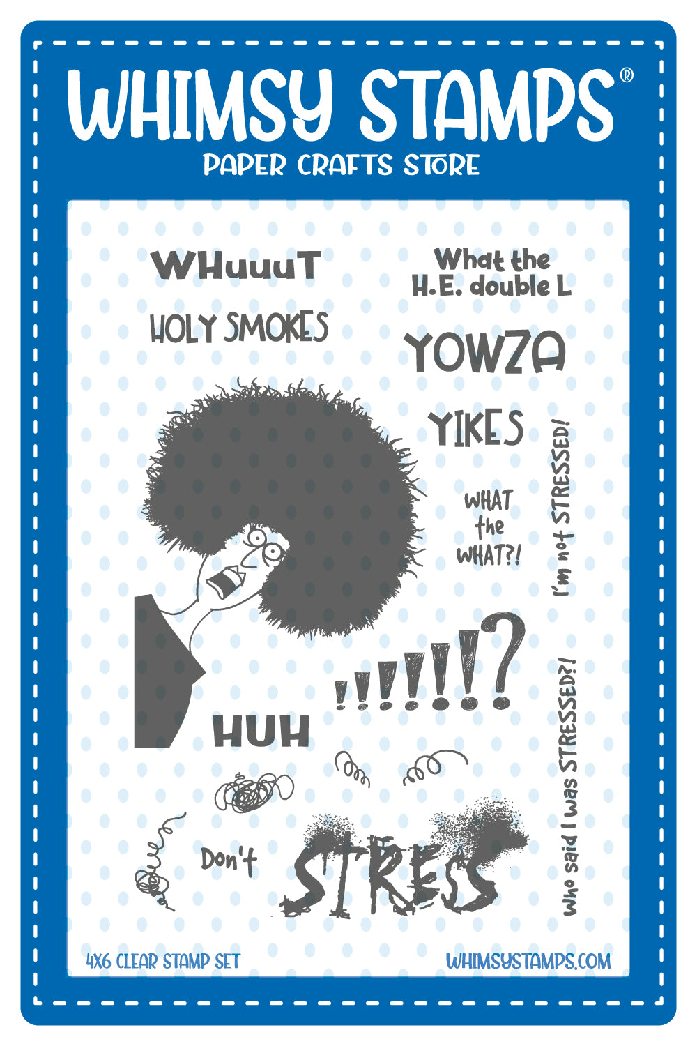 **NEW Yowza Clear Stamps - Whimsy Stamps