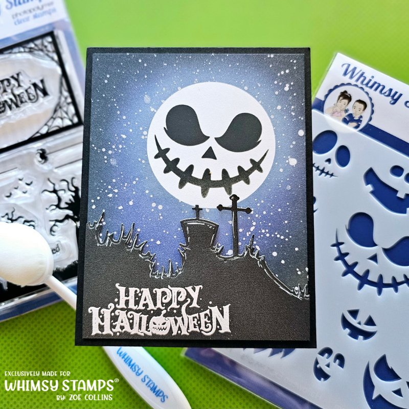 Halloween Expressions Stencil - Whimsy Stamps