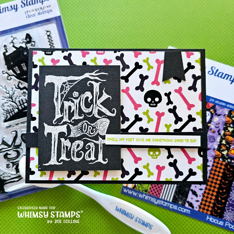 Trick or Treat House Clear Stamps - Whimsy Stamps