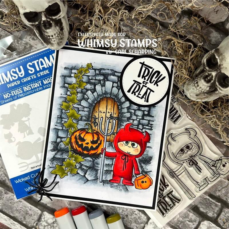 *NEW Grumpin Punkins - NoFuss Masks - Whimsy Stamps