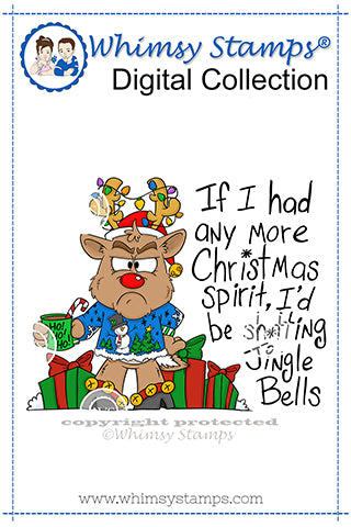 Christmas Spirit - Digital Stamp - Whimsy Stamps