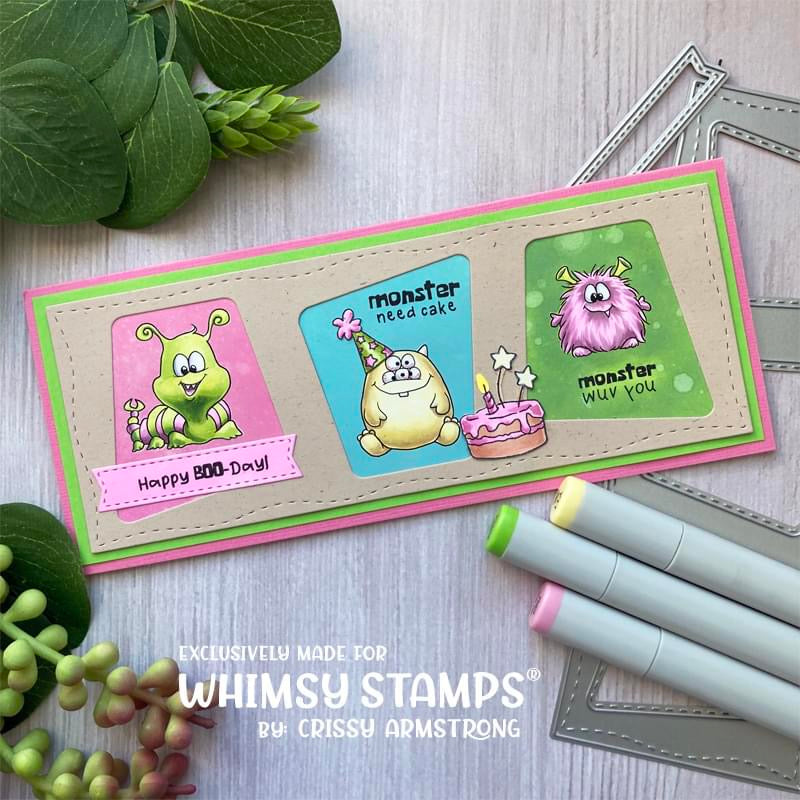 *NEW Monster Daze Clear Stamps - Whimsy Stamps