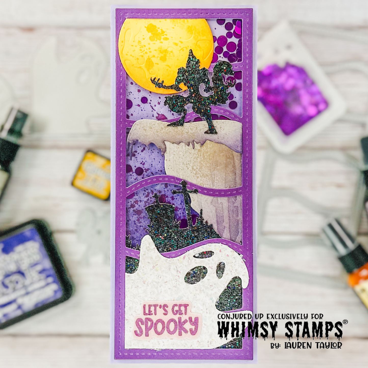 Slimline Waves Die - Whimsy Stamps