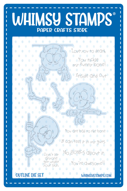 No Bones About It Outlines Die Set - Whimsy Stamps