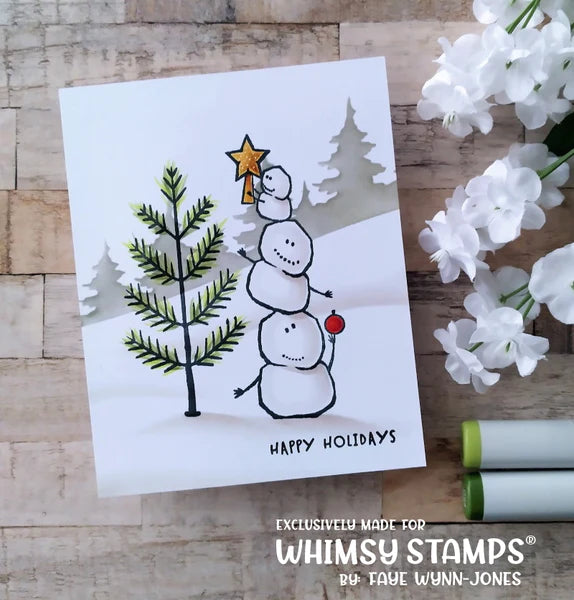 Snowball Family - NoFuss Masks - Whimsy Stamps